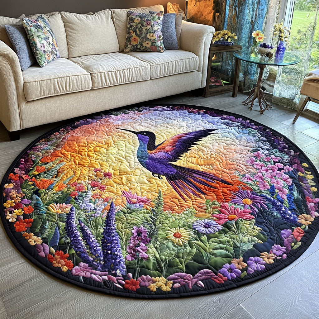 Spring Serenade Quilted Round Mat NCU0PT1203