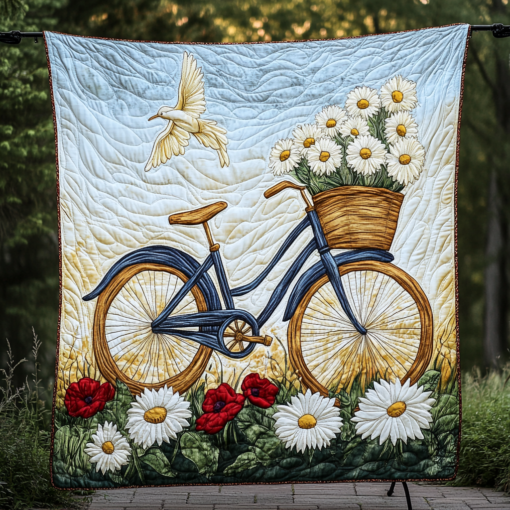 Springtime Pedal Quilted Blanket NCU0DK505