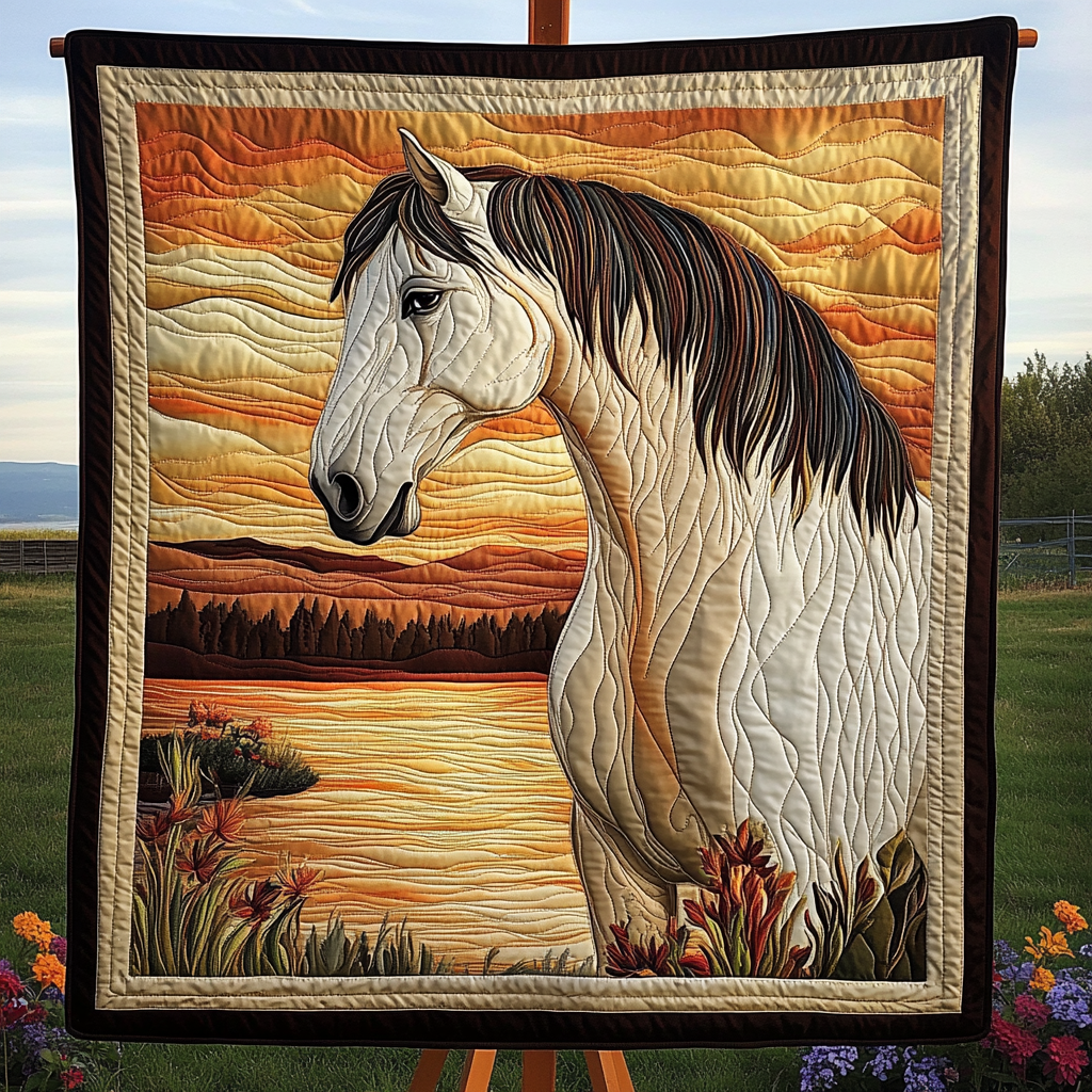 Steed of the Plains Quilted Blanket NCU0DK1817