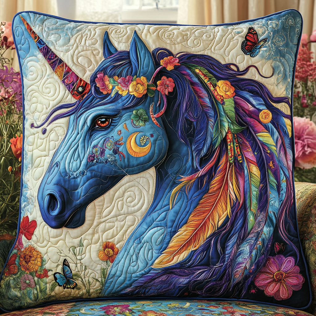 Stunning Horse Equestrian Quilted Pillow Case NCU0PD410