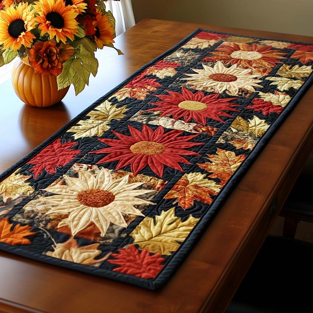 Sunflare Quilted Table Runner NCU0NT1461