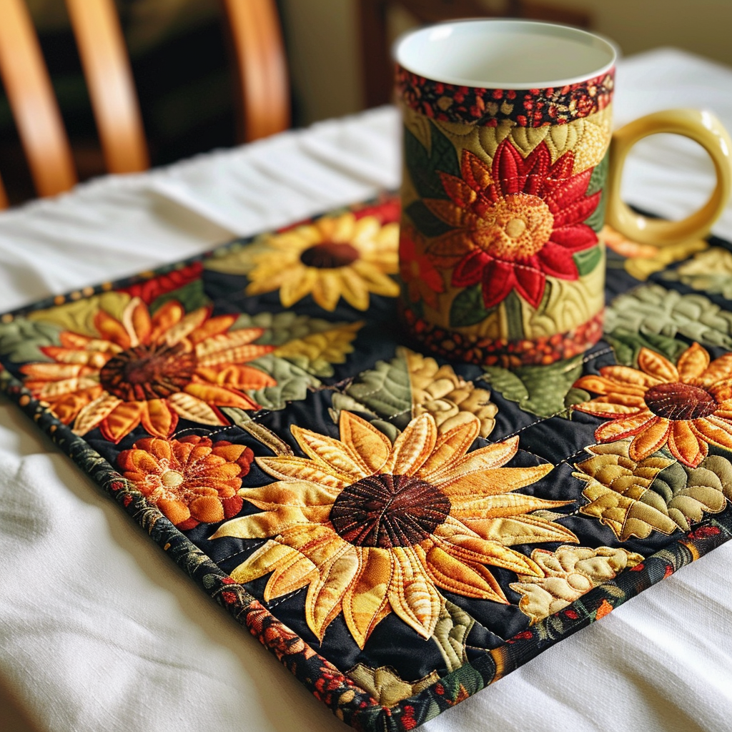 Sunflower Quilted Placemat NCU0TL002