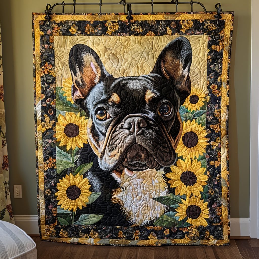 Sunflower Snout Quilted Blanket NCU0DK275