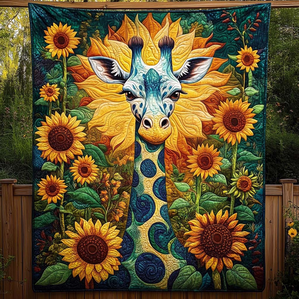 Sunflower Serenade Quilted Blanket NCU0NT881