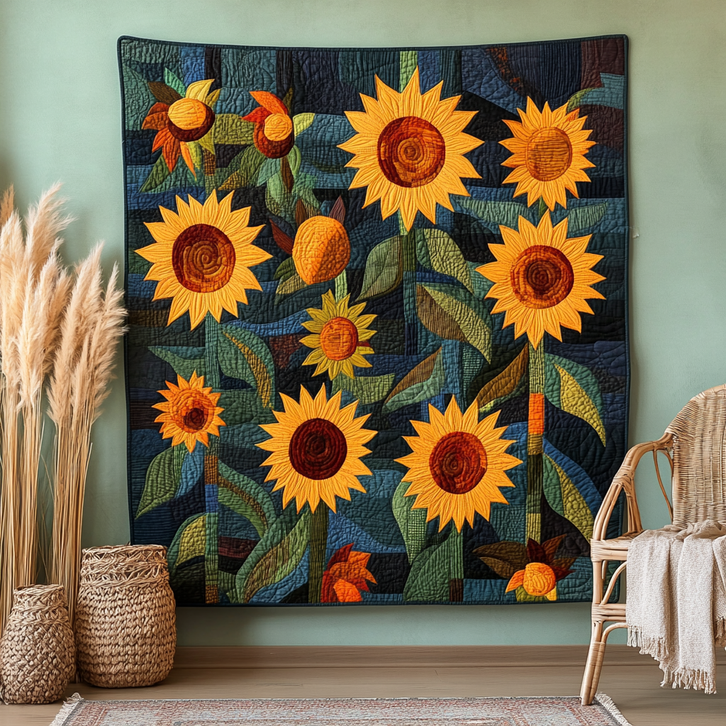 Sunny Delight Art Quilt Hanging NCU0TL928