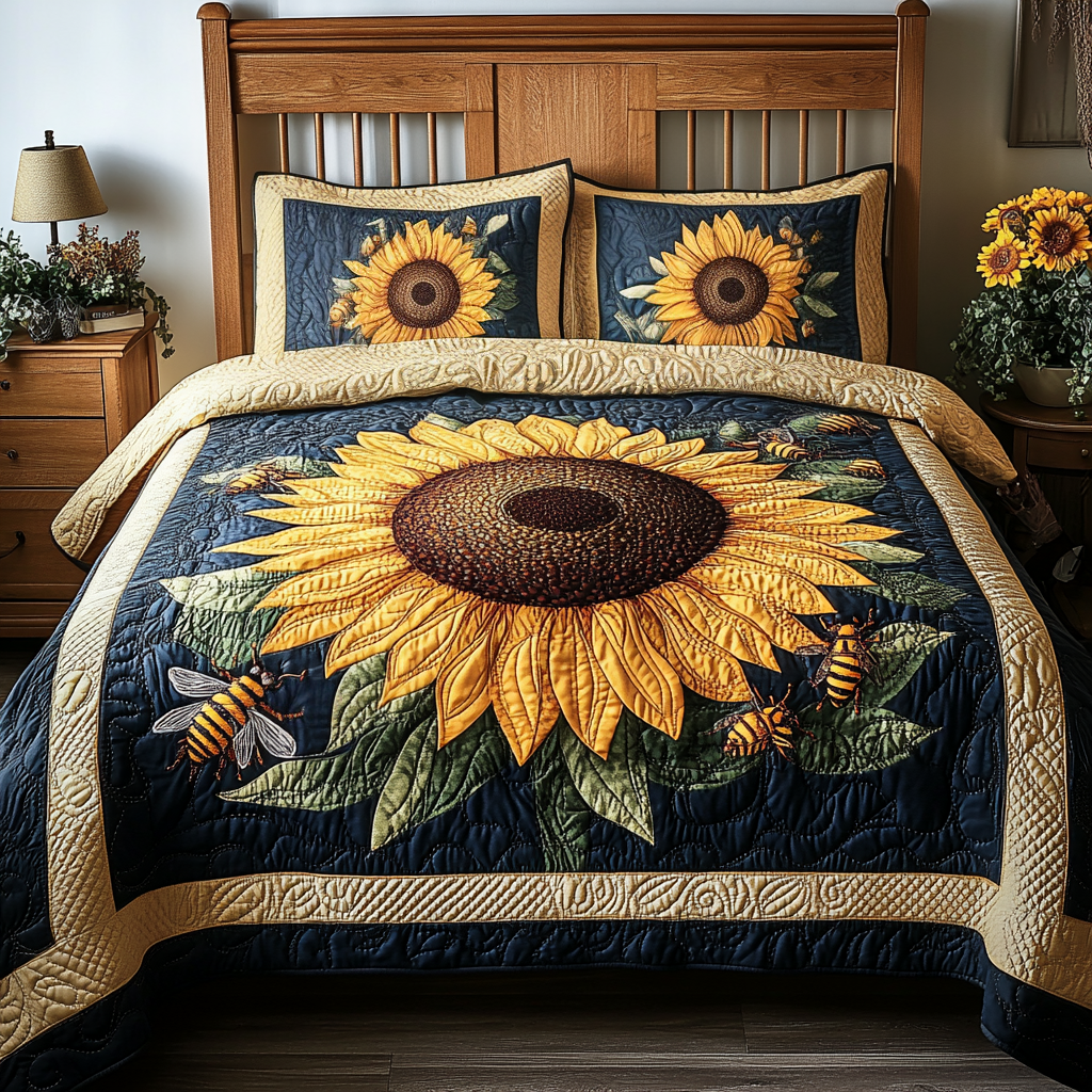 Sunny Haven Quilted Bedding Set NCU0VH190