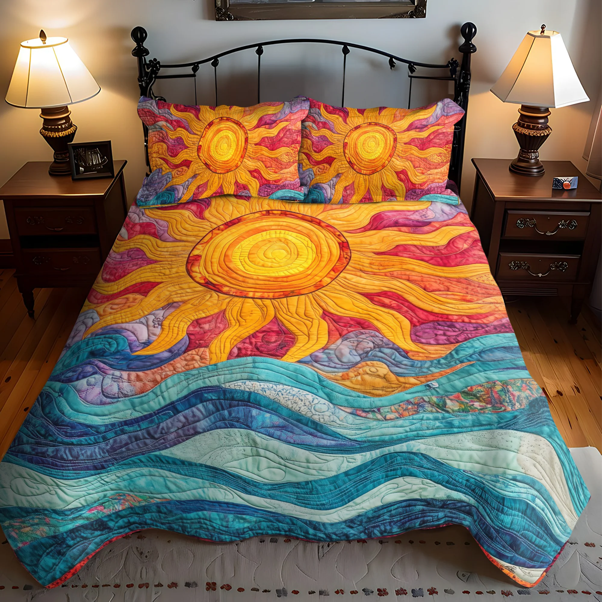 Sunshine 3-Piece Quilted Bedding Set NCU0VT40