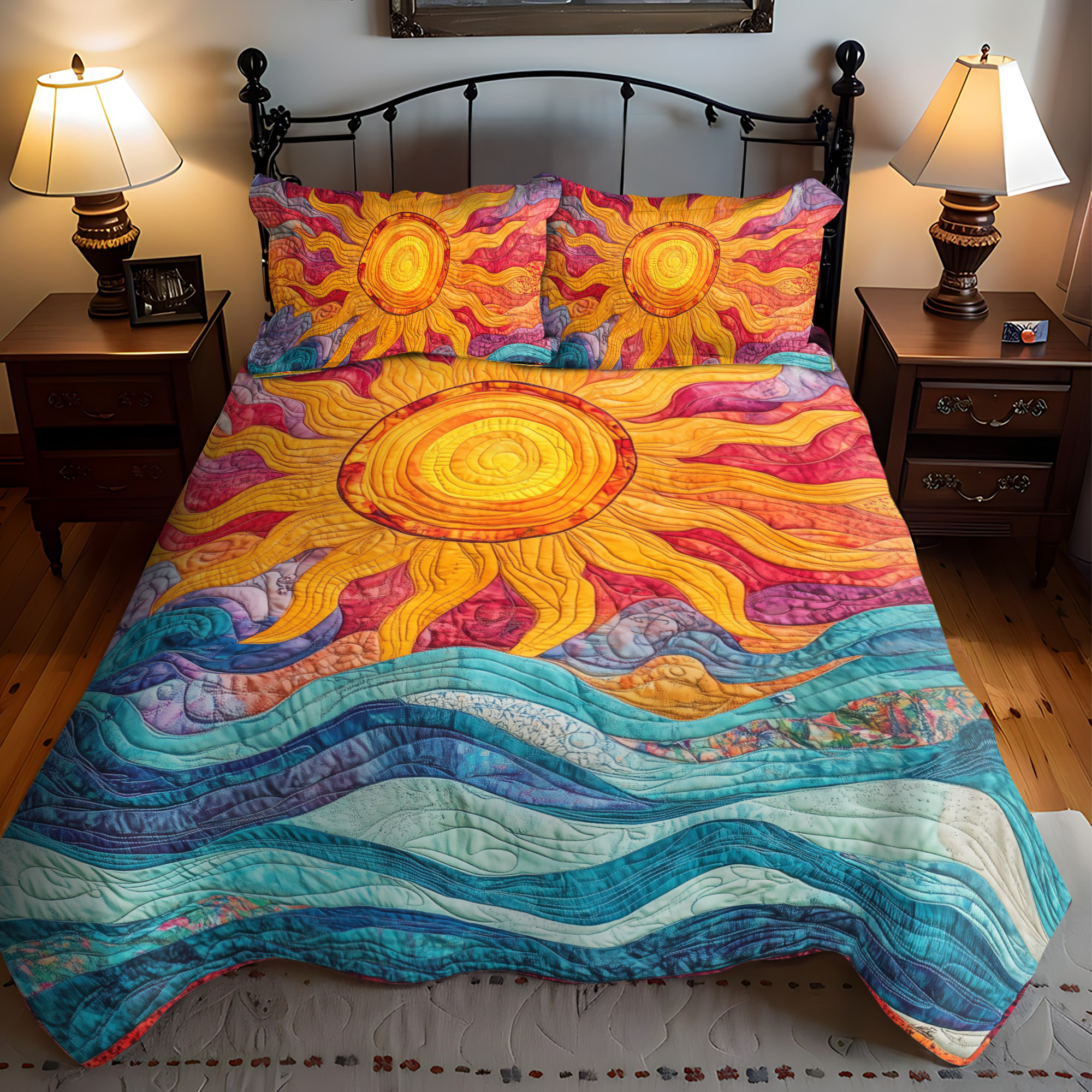 Sunshine Parade 3-Piece Quilted Bedding Set NCU0VL692