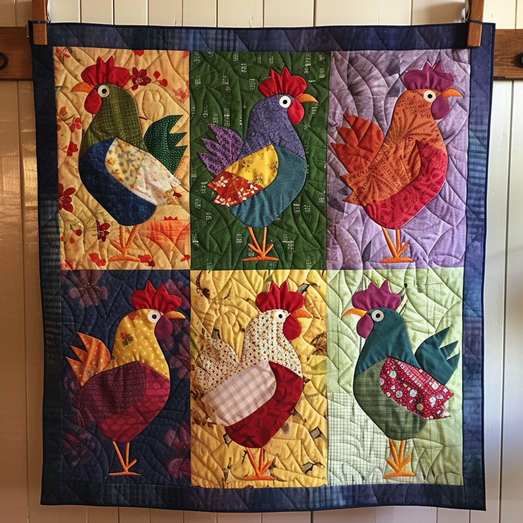 Sweet Chickens Quilted Blanket NCU0TL325