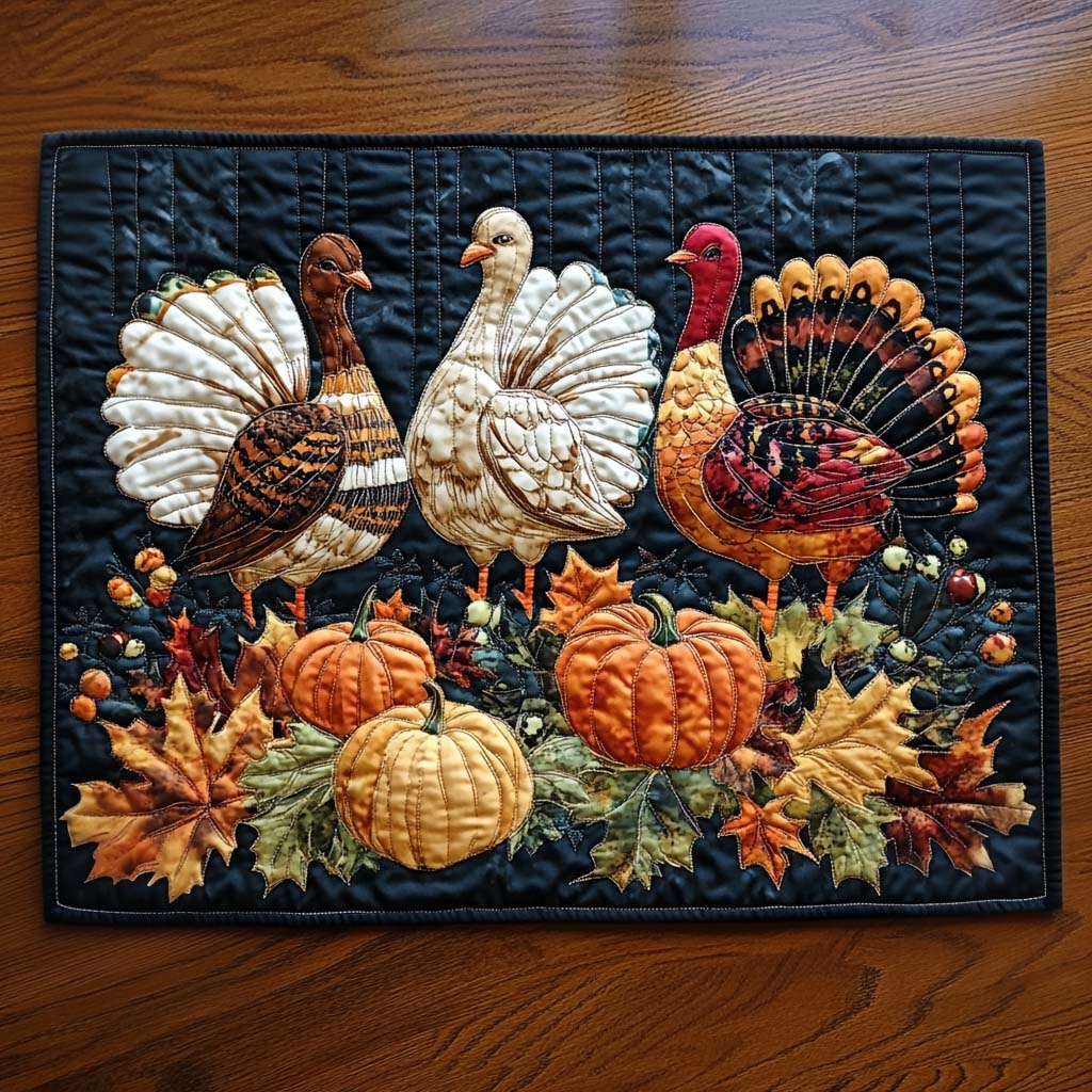 Thanksgiving Charm Quilted Placemat NCU0NT1450