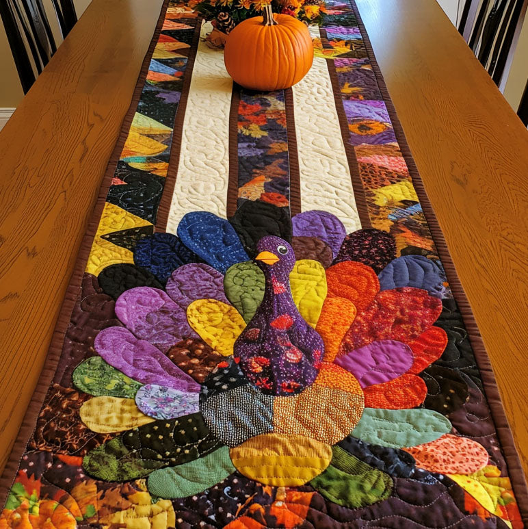 Thanksgiving Charm Quilted Table Runner NCU0PT883