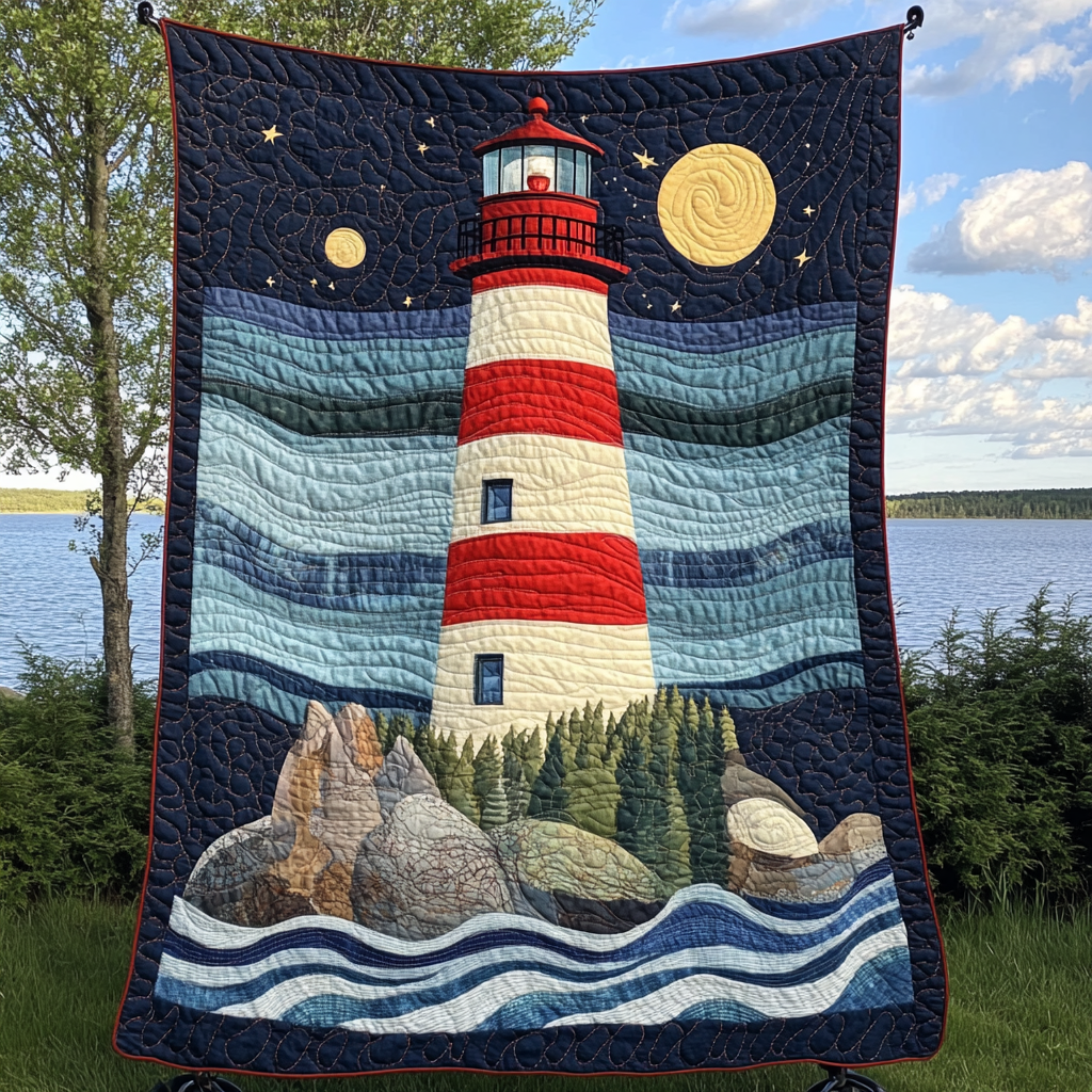 Tidal Illuminations Quilted Blanket NCU0DK614