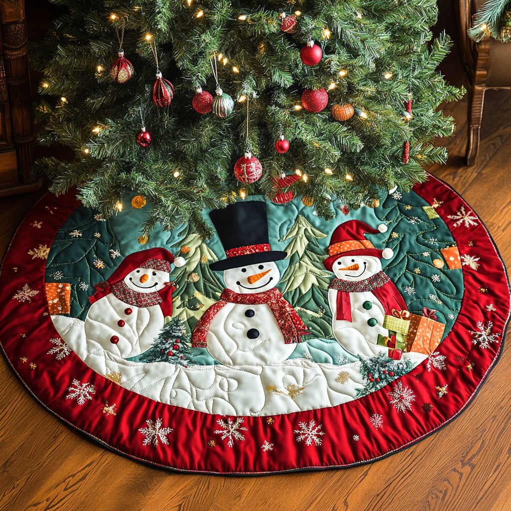 Tinsel and Twinkle Christmas Tree Skirt NCU0DK1149