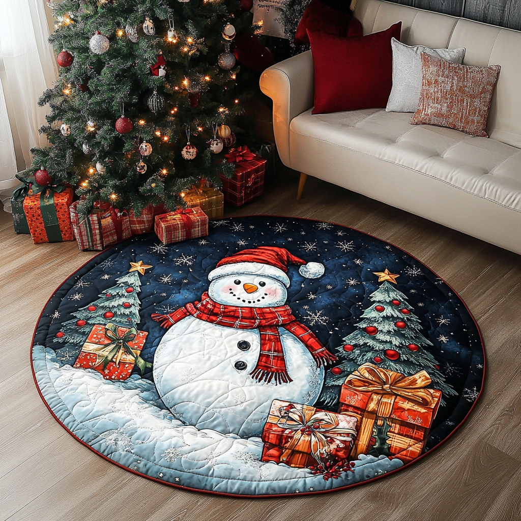 Tis the Season Quilted Round Mat NCU0PD843