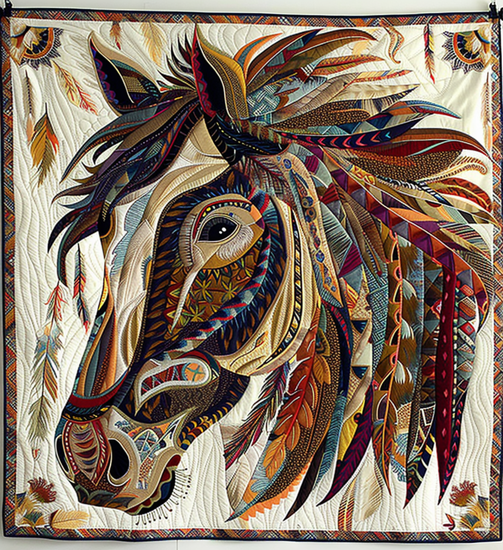 Tribal Gallop Quilted Blanket NCU0DK341