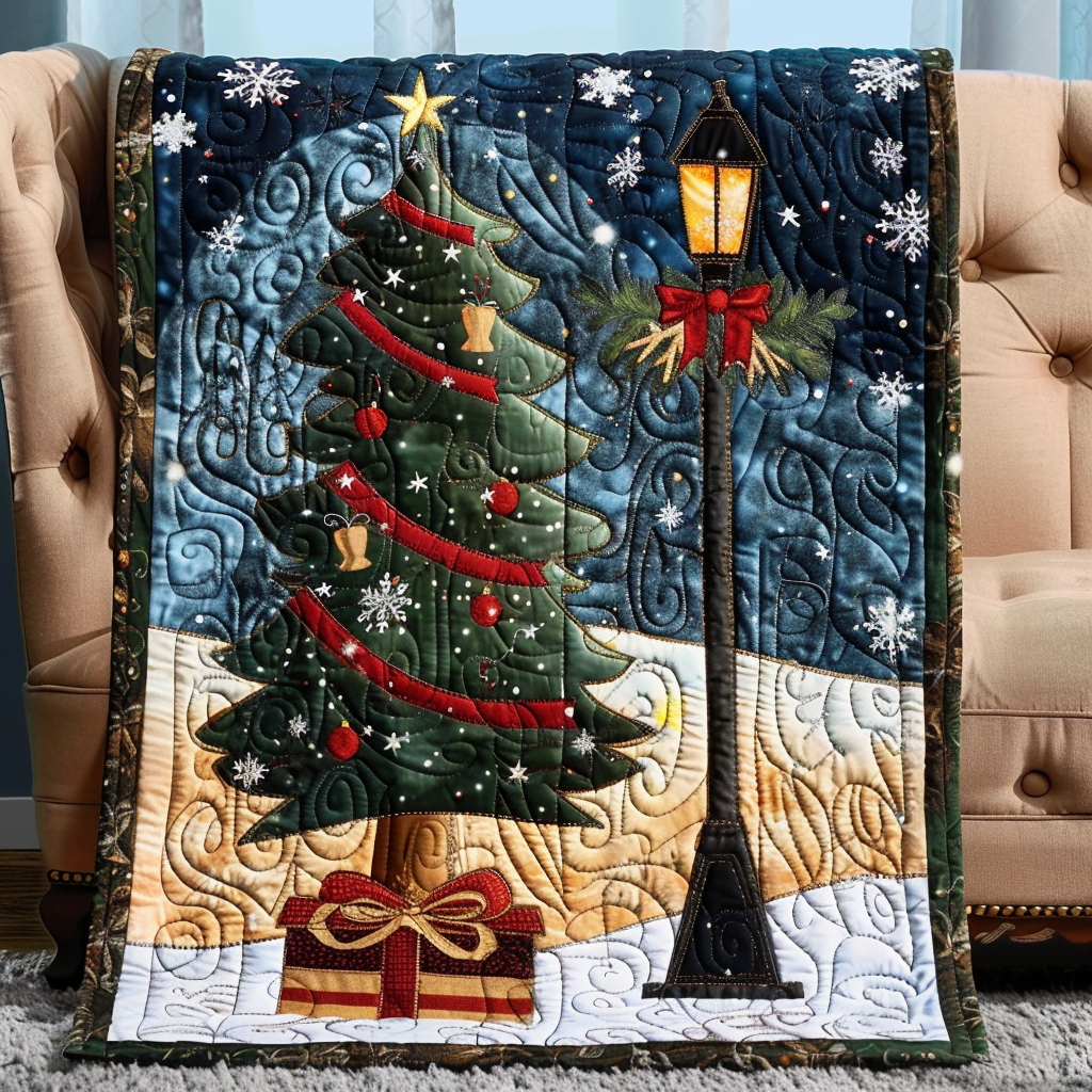 Twinkling Tree Quilted Blanket NCU0PT150