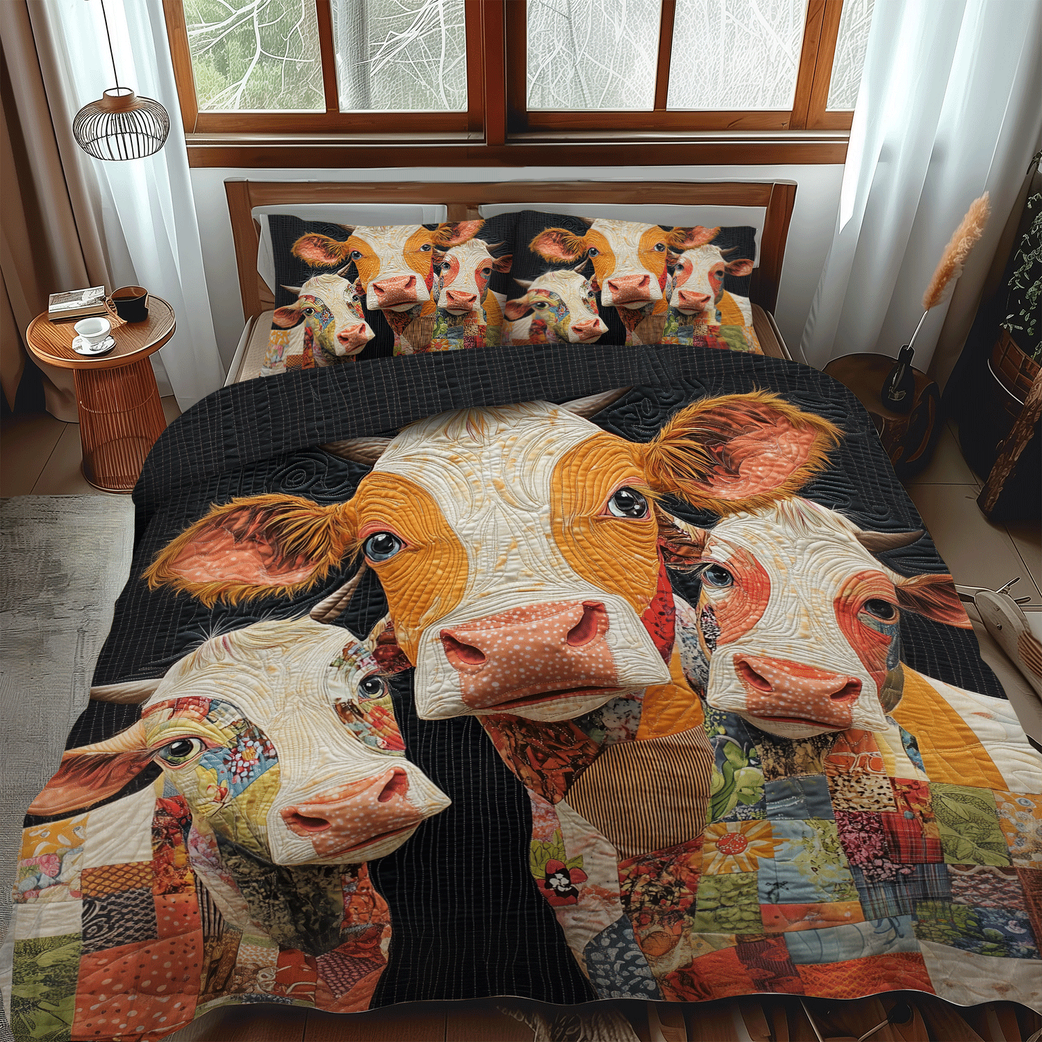 Udderly Adorable 3-Piece Quilted Bedding Set NCU0TH1387