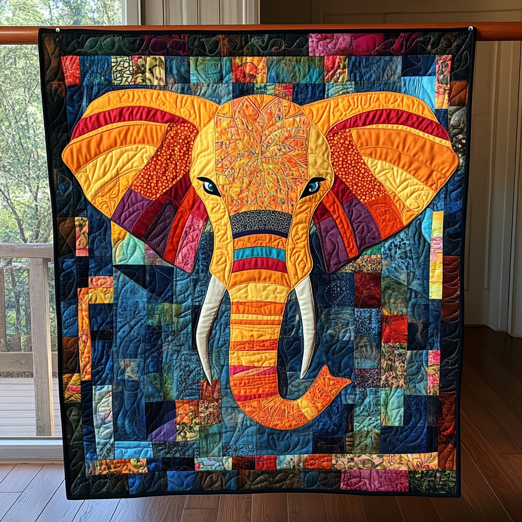 Vibrant Tusker Quilted Blanket NCU0NT188