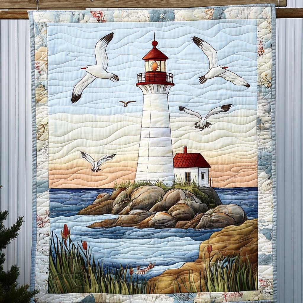 Waves Of Serenity Quilted Blanket NCU0NT728