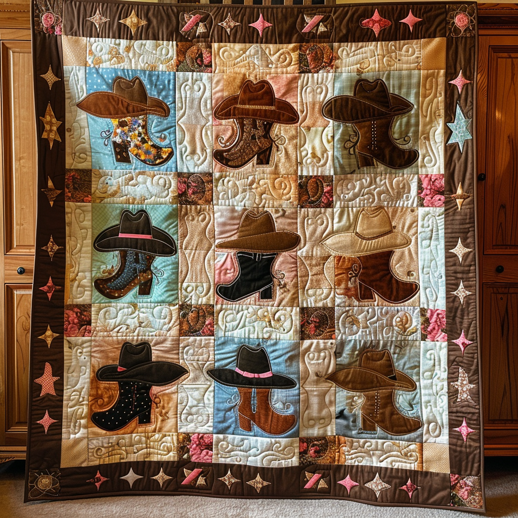 Western Frontier Quilted Blanket NCU0TH675