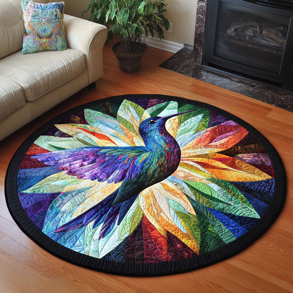 Whispering Wings Quilted Round Mat NCU0PT1204