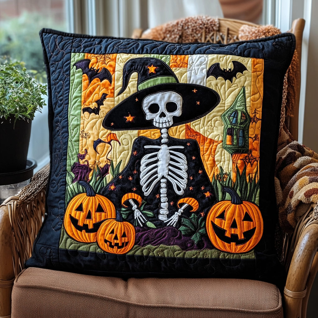 Wicked Witch Halloween Quilted Pillow Case NCU0PD675