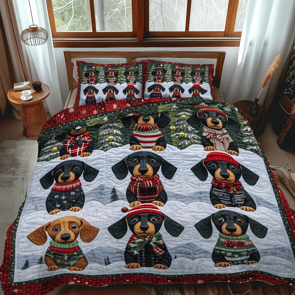 Wiener Winter 3-Piece Quilted Bedding Set NCU0TH1672