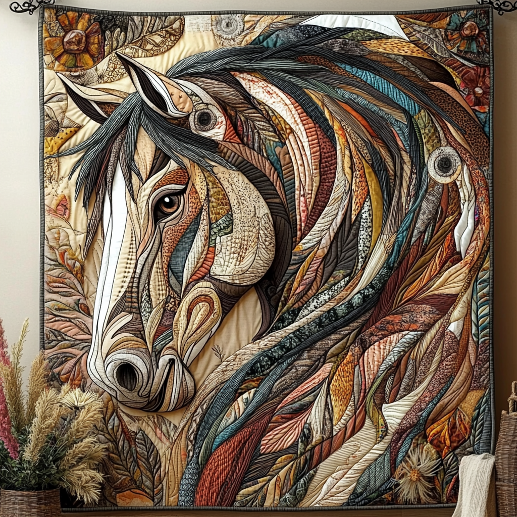 Wild Spirit Ride Quilted Blanket NCU0DK959