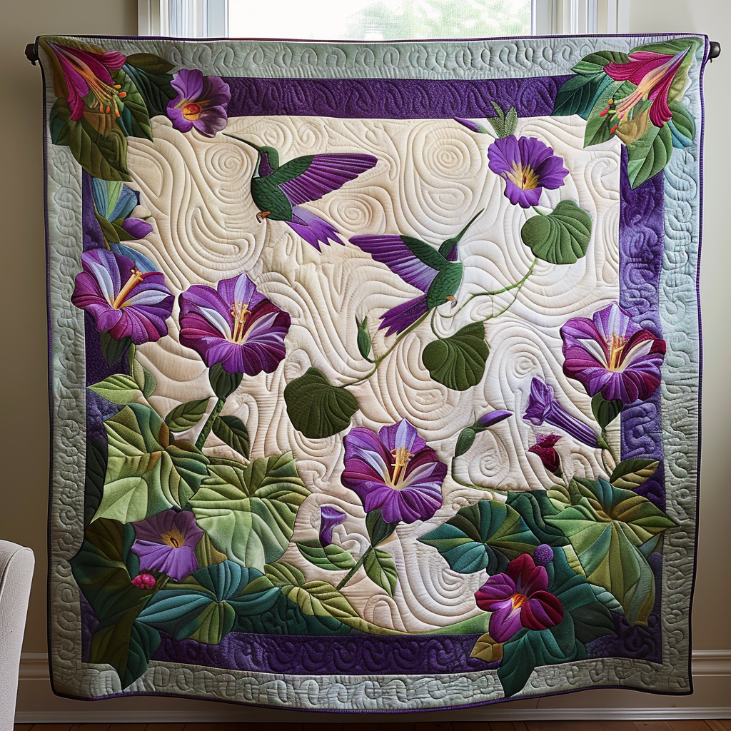 Wings and Petals Quilted Blanket NCU0PT003