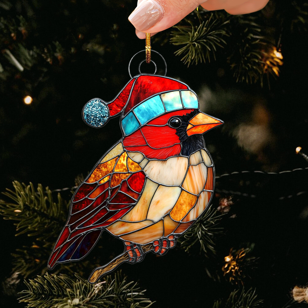 Winter Cardinal Ornament NCU0TL1837