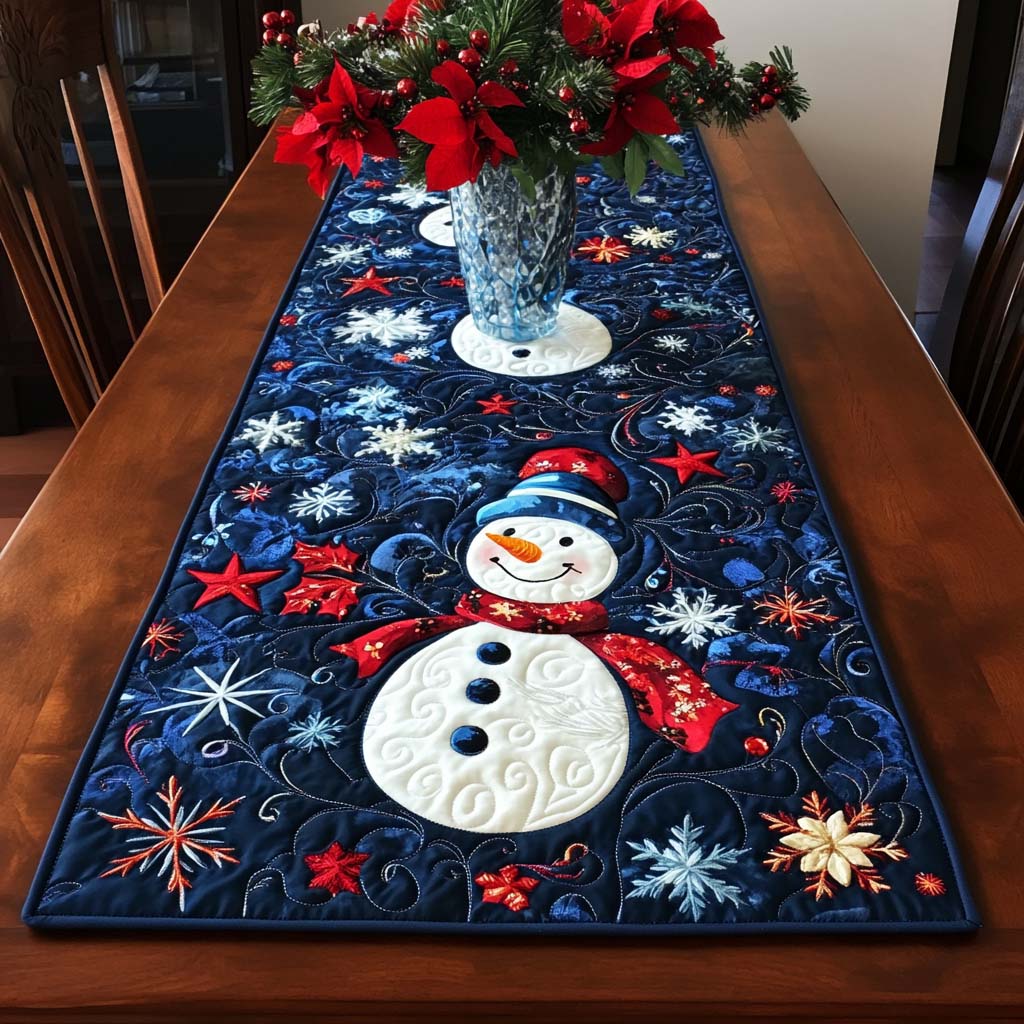 Winter Buddy Quilted Table Runner NCU0NT1492