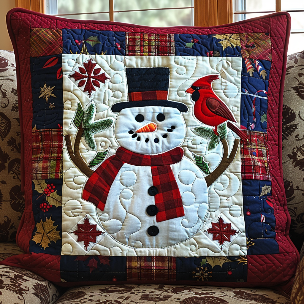 Winter Whimsy Quilted Pillow Case NCU0TL630