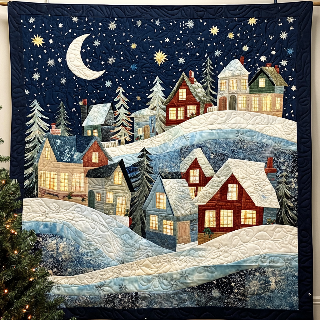 Winter Wonderland Whispers Quilted Blanket NCU0VL817