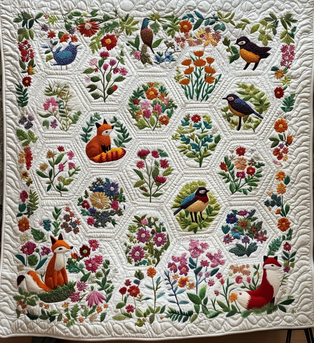 Woodland Whimsy Quilted Blanket NCU0DV575