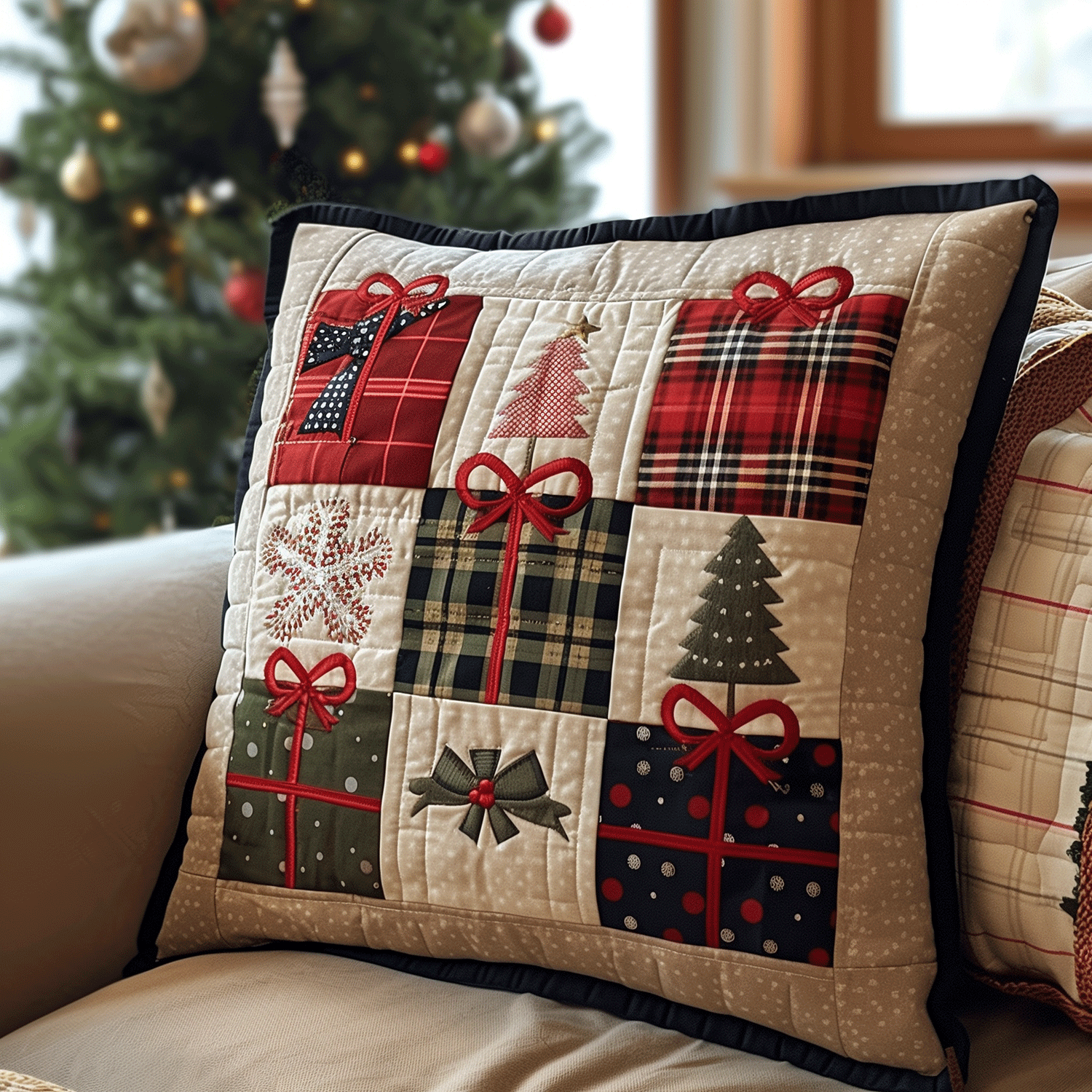 Wrapped in Joy Quilted Pillow Case NCU0TH1145