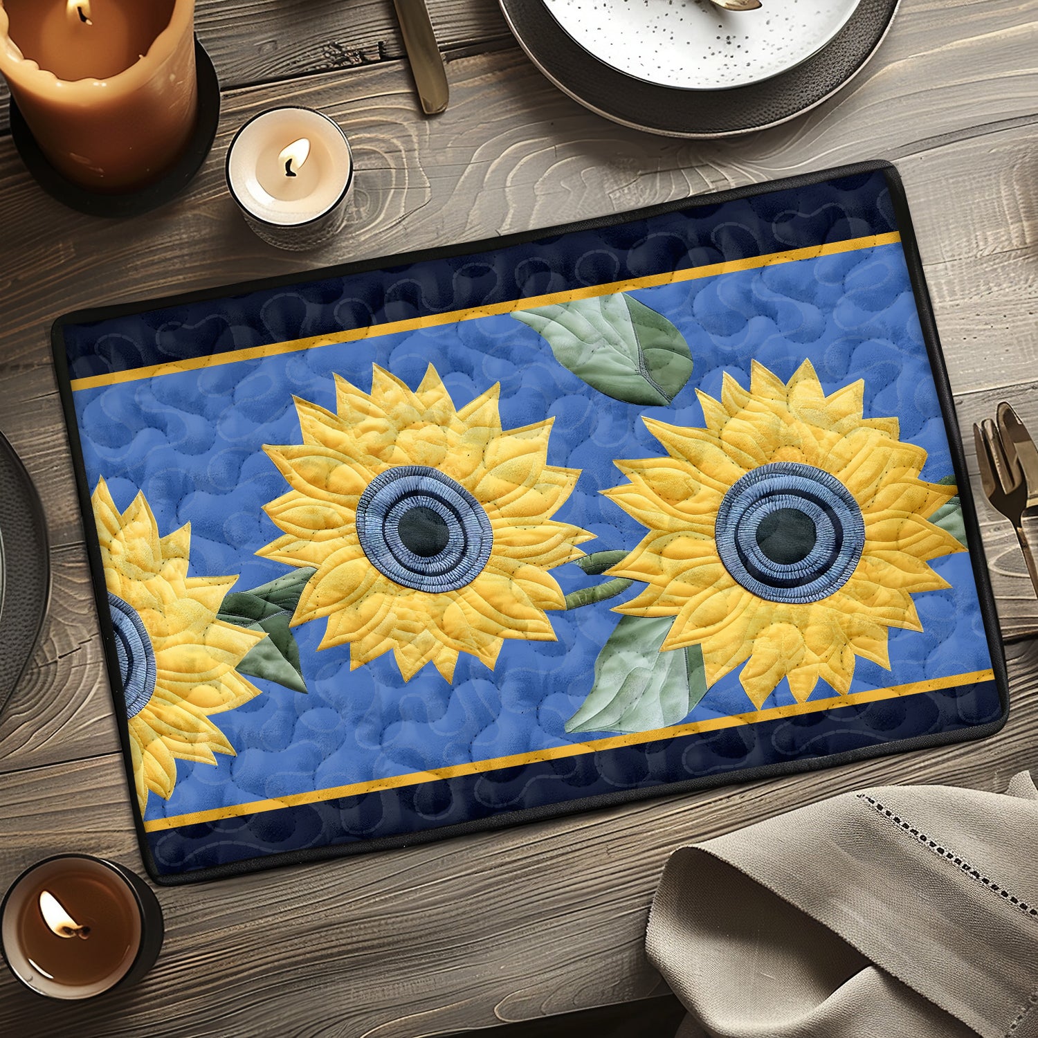 Sunflower Garden Quilted Place Mat NCU0TL202