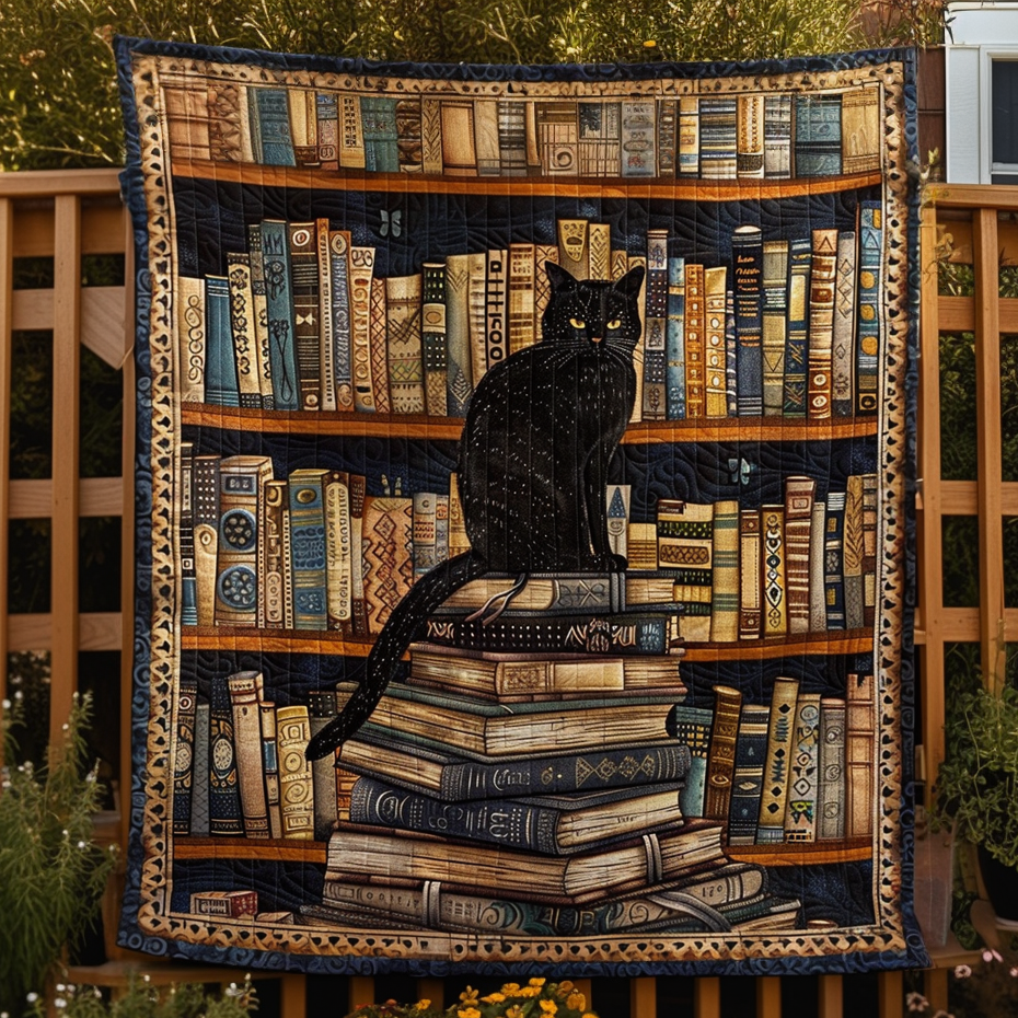 Purr-fect Page Turner Quilted Blanket NCU0TH438