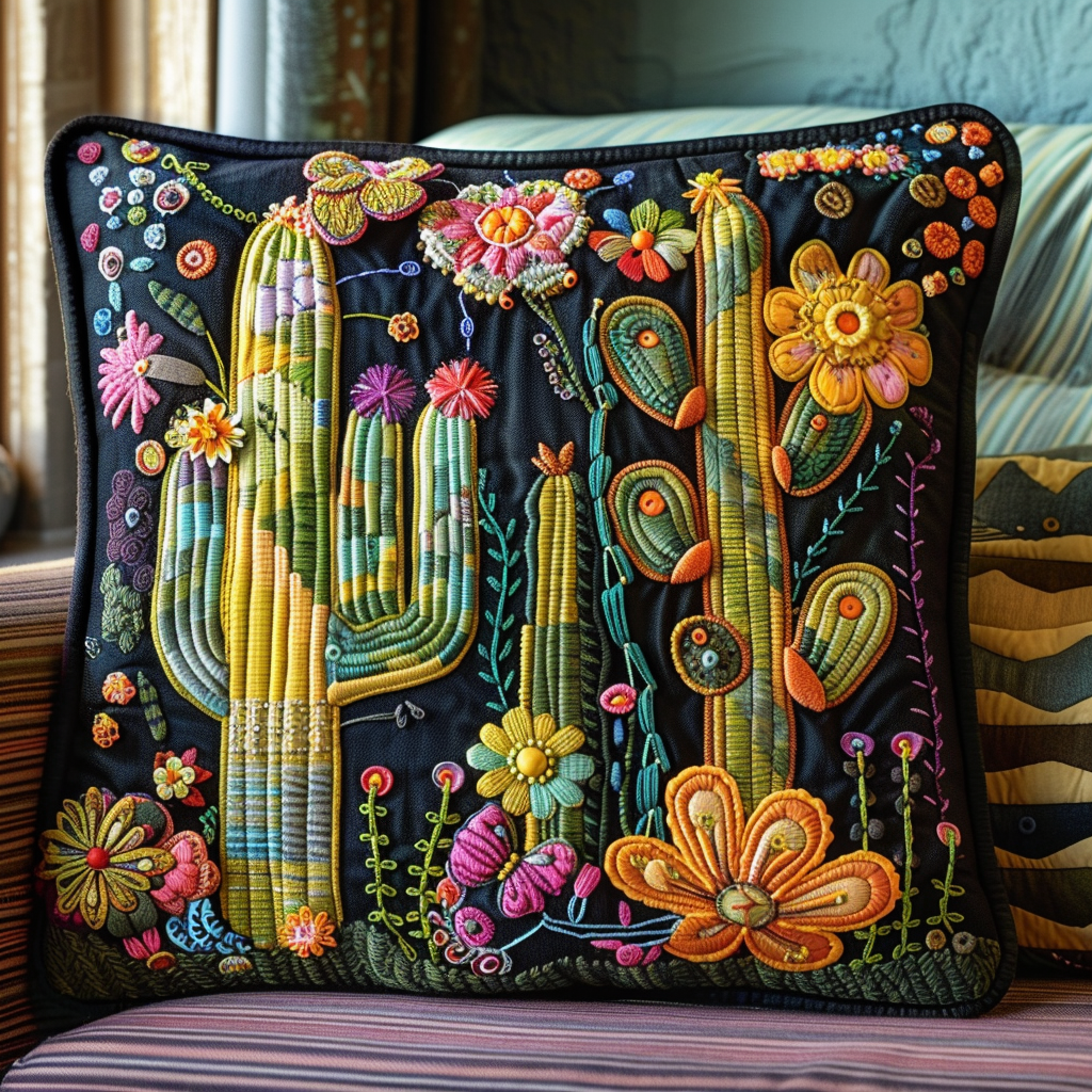 Saguaro Snuggle Quilted Pillow Case NCU0TH476