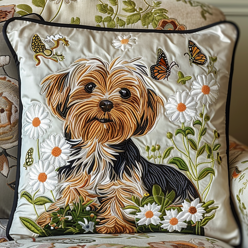 Terrier Moments Quilted Pillow case NCU0TH189