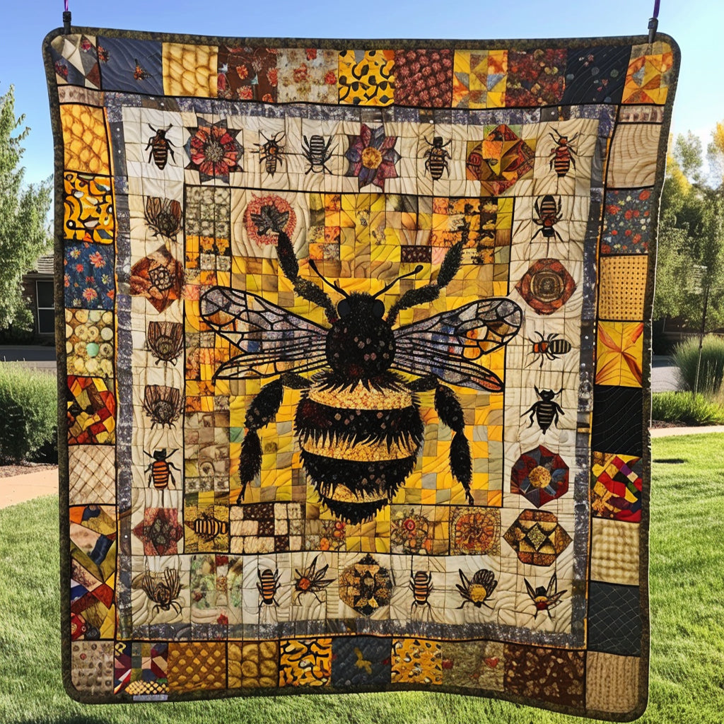 Buzzing Bee Quilted Blanket NCU0TH046