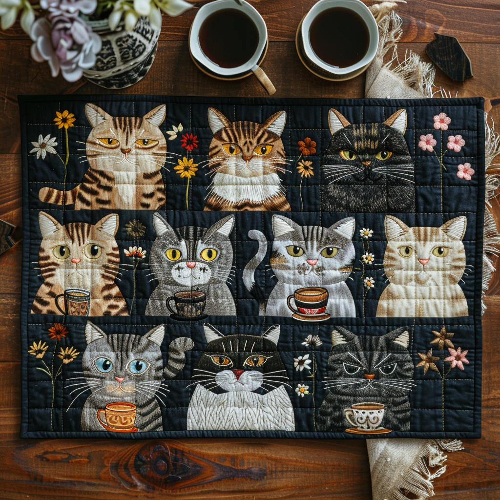 Cats Galore Quilted Placemat NCU0TL111