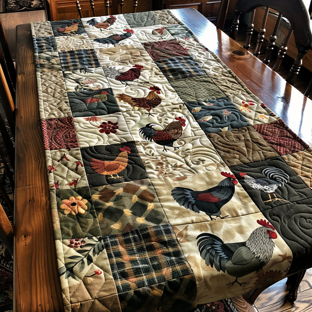 Egg-cellent Quilted Table Runner NCU0TH333