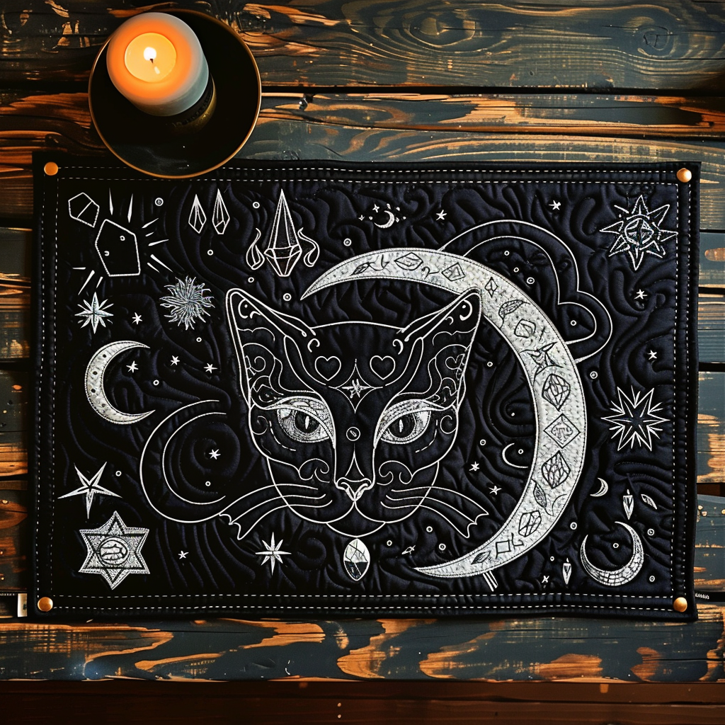 Celestial Whiskers Quilted Place Mat NCU0TH451