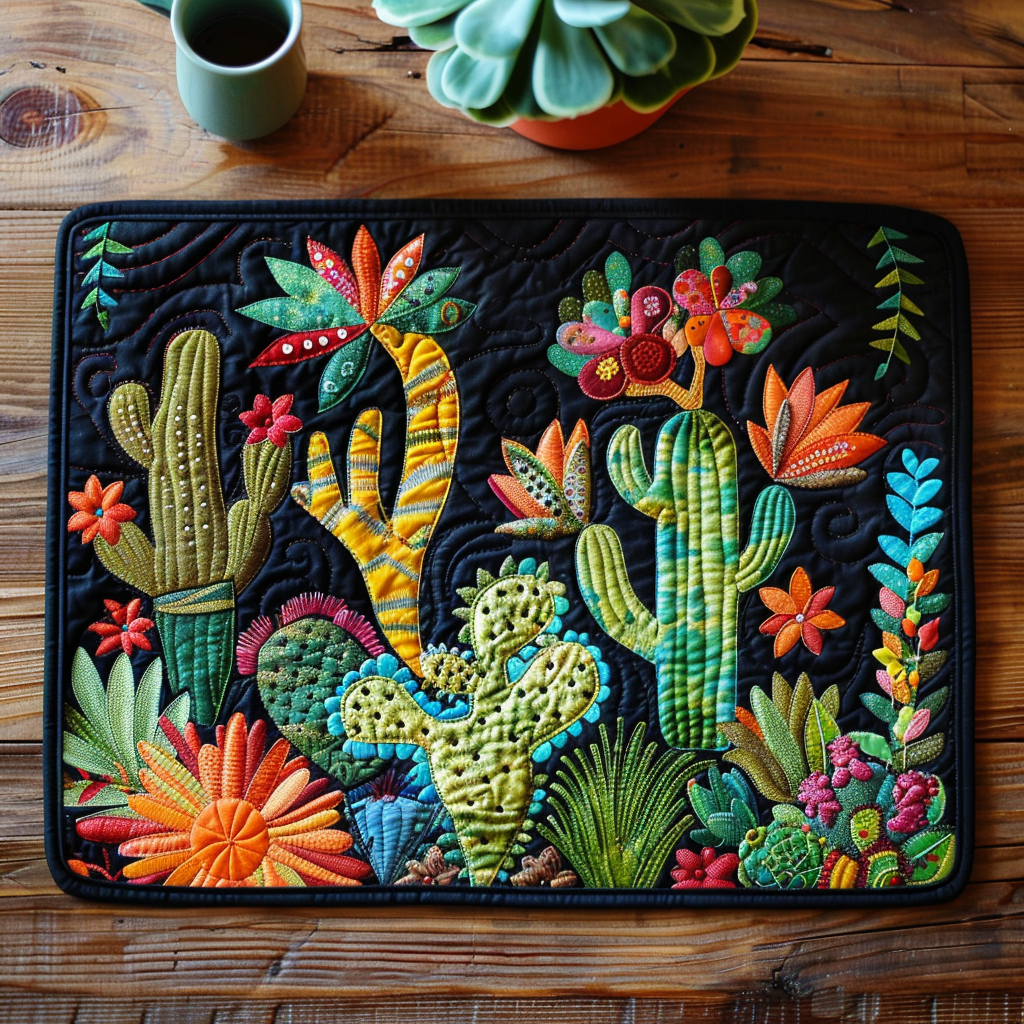 Cactus Cloud Quilted Place Mat NCU0TH483