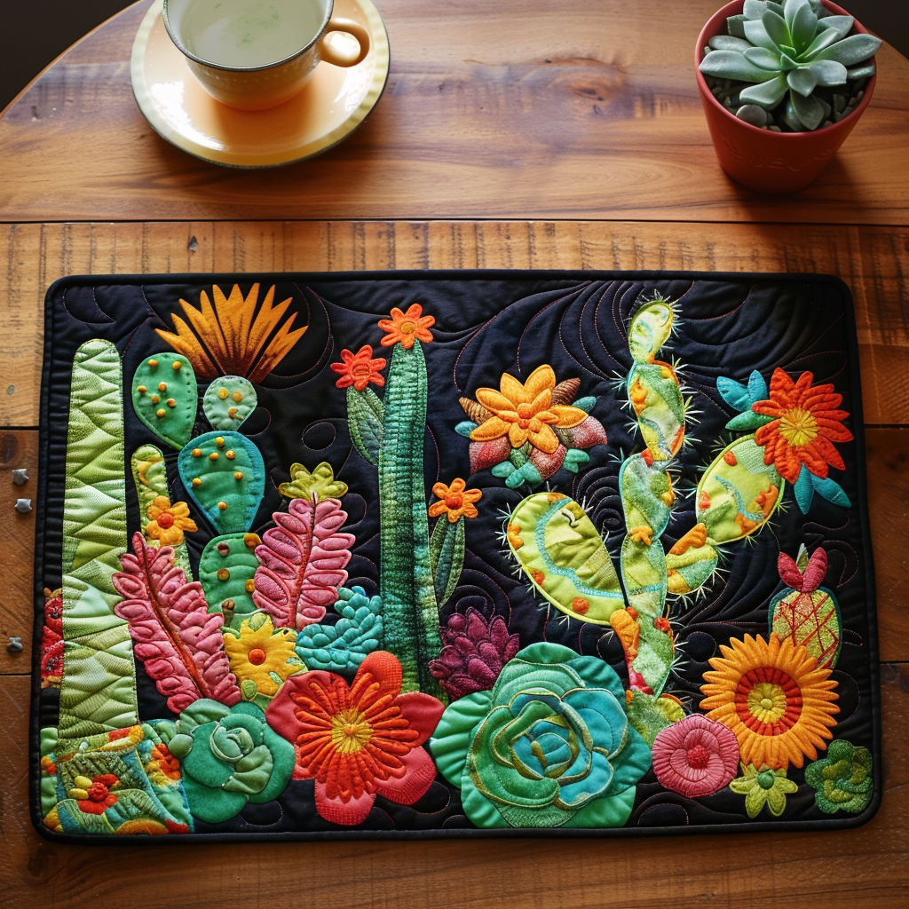 Cactus Cushion Quilted Place Mat NCU0TH480