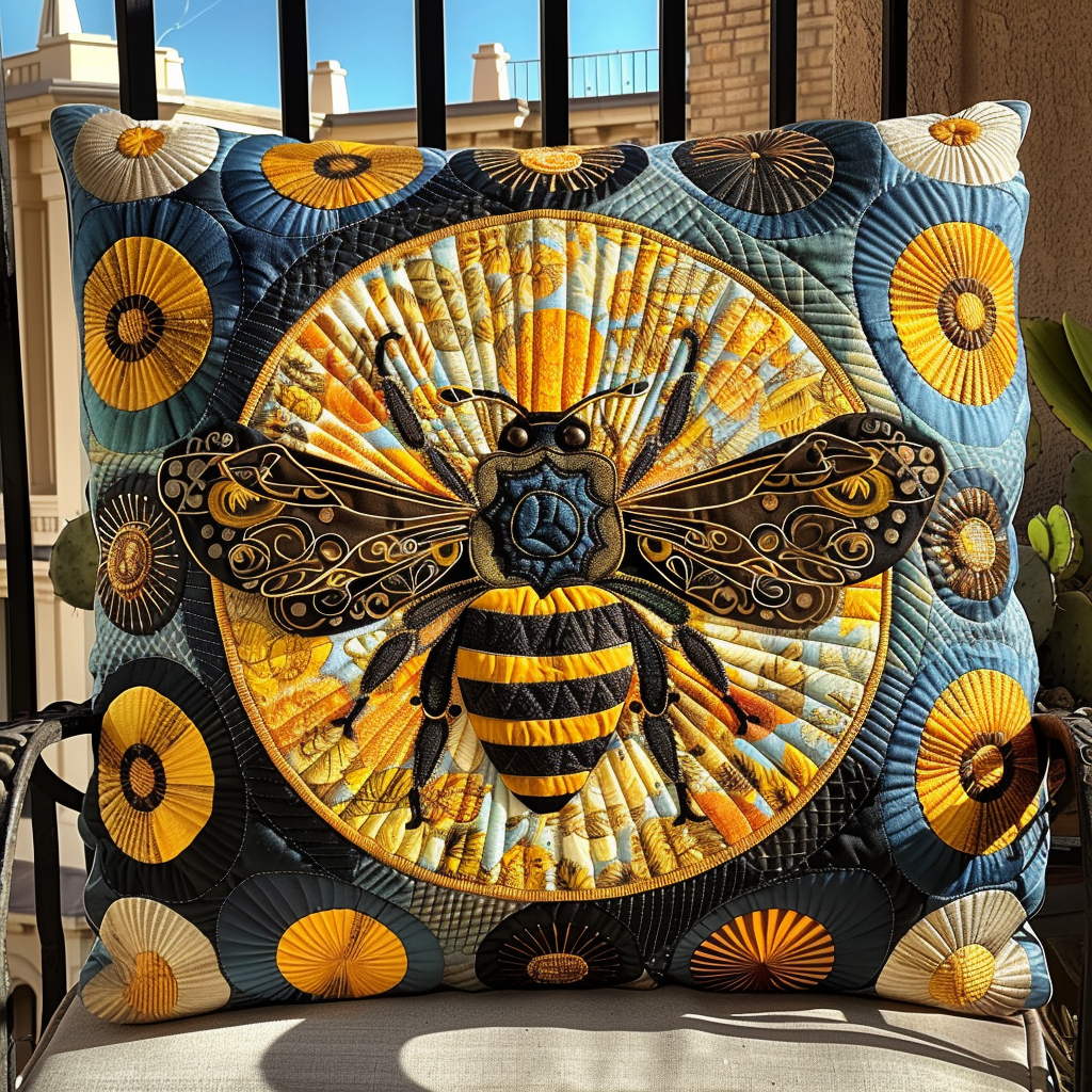 Regal Honeybee Quilted Pillowcase NCU0TH59