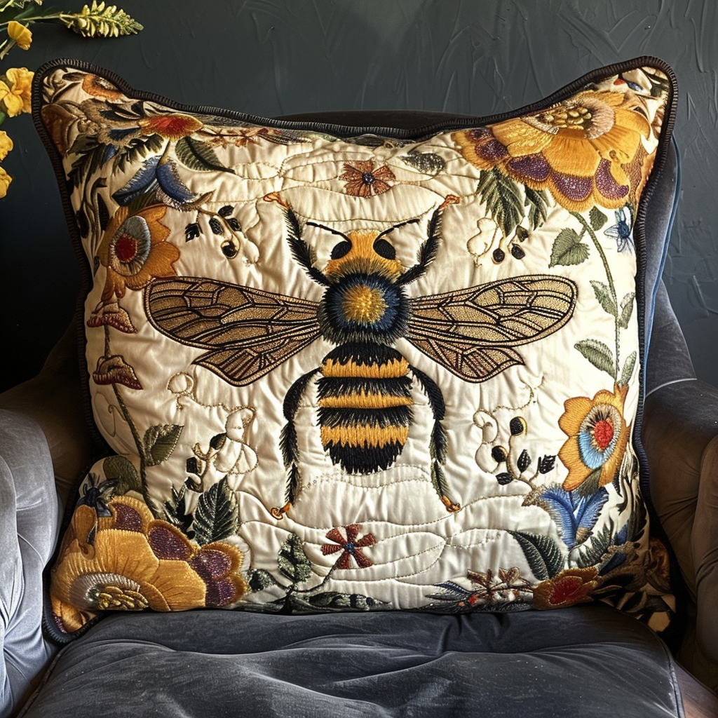 Buzzworthy Bee Quilted Pillowcase NCU0TH66