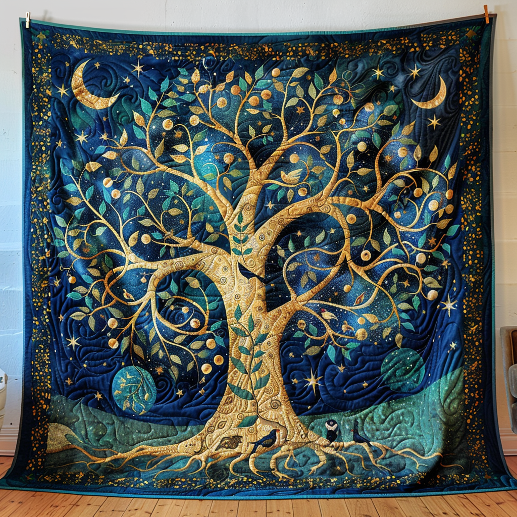 Tree of Life Quilted Blanket NCU0TL148