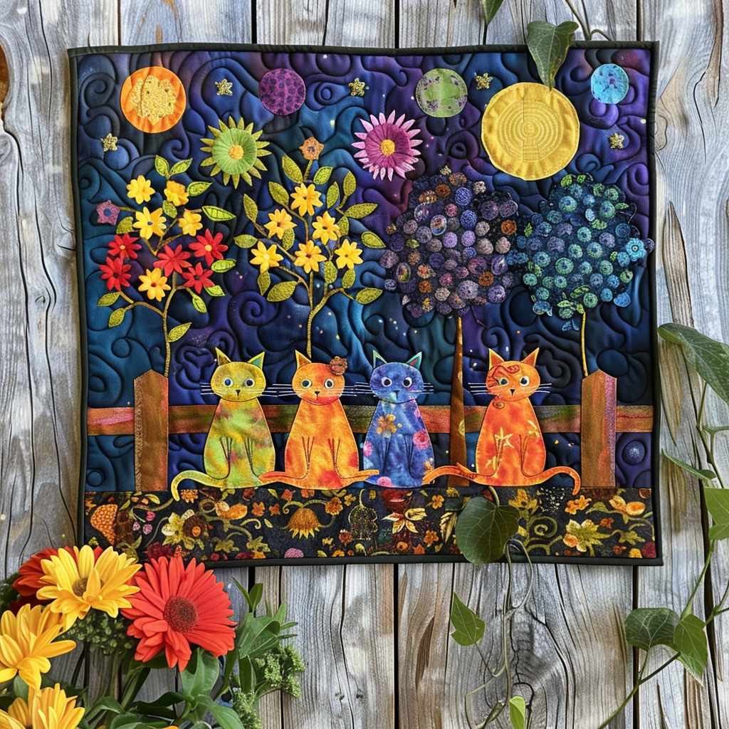 Meow Magic Quilted Placemat NCU0TL143