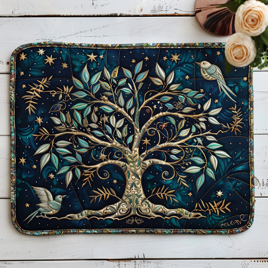 Celtic Knots Tree Quilted Place Mat NCU0TL164